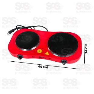 Fogareiro Por Indução 2 Bocas 127V 2500W Bak BK-FCE705