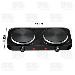 Fogareiro Por Indução 2 Bocas 127V 2000W Bak BK-FCE702