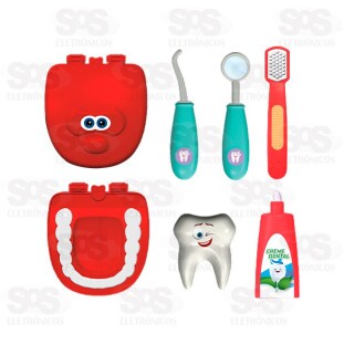 Kit Dentista Divertido 6 Peças Pica Pau 905