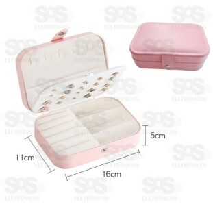 Porta Jóias Com Divisória Cores Variadas B-Max BM-F1032