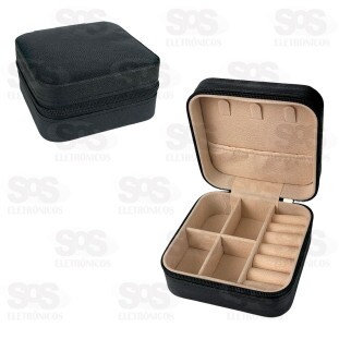 Porta Jóias Com Divisória Cores Variadas B-Max BM-F1029