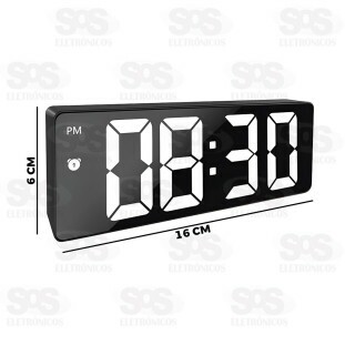 Relógio de Mesa Digital LED Colorido GH0712L