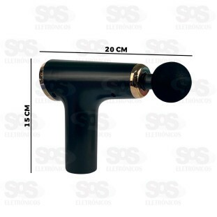 Massageador Pistola Muscular Recarregável 6 Níveis Inova JMQ-12655