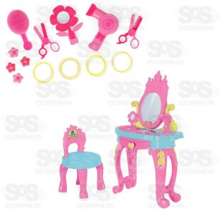 Penteadeira da Princesa Com 13 Acessórios Homeplay 3117