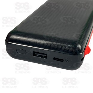 Carga Extra 20.000mAh Com 3 Interfaces Kaidi KD-232