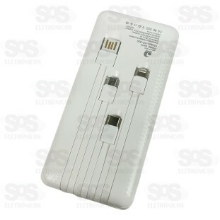 Carga Extra 20.000mAh Com 4 Interfaces Kaidi KD-955