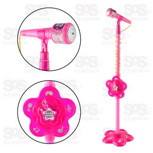  Microfone Infantil Com Pedestal Toy King TK-AB2956