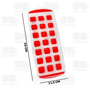Forma Para Gelo Fundo De Silicone 21 Divisões Top Útil TOP0367