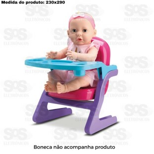 Cadeirinha De Papinha Para Bonecas Divertoys 8237