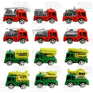 Patrulha Do Resgate 6 Carrinhos Fricção Toy King TK-AB4554
