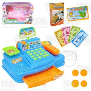 Kit Caixa Registradora Eletrônica Toy King TK-AB8068