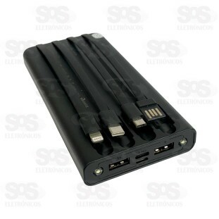 Carga Extra 10.000mAh Com Painel e Luminária Altomex AL-789