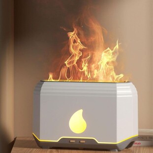 Difusor Umidificador Efeito De Chama Com LED 200ml Altomex AL-1678