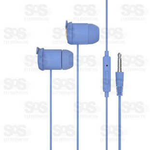 Fone De Ouvido Colorido Com Fio Fofinhos Xtrad LC-882