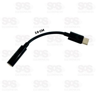 Cabo Adaptador Type-C Para P2 Fêmea Altomex AL-100-TY