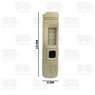 Lanterna LED Com Luz Lateral Recarregável Altomex AL-B1285