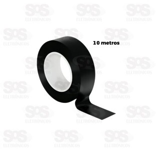 Fita Isolante 10 Metros Preta TroyaTools TRY-0128