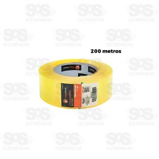 Fita Adesiva Transparente 200Mx45MM TroyaTools TRY-0119