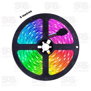 Fita de LED Colorida Controle Pelo Celular 5 Metros Altomex AL-5050P-5M