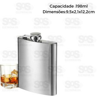 Cantil De Bolso Aço Inoxidável 198ML Luatek LK-CD02