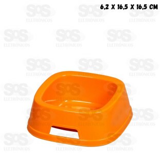 Comedouro Quadrado Para Animais N° 1 Cores Variadas