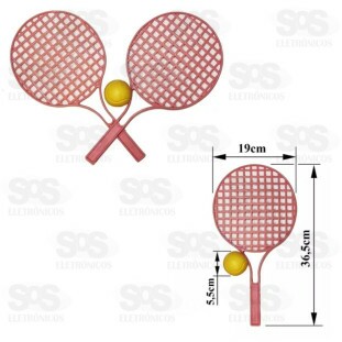Conjunto de Raquetes Com Bolinha Amar é 337S