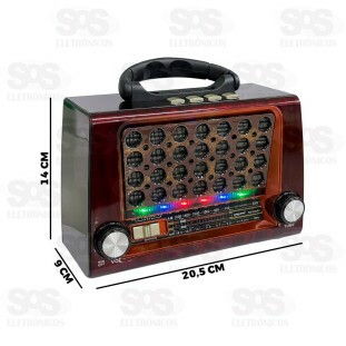 Rádio Retrô AM/FM/SW/Bluetooth Song Star SS-303UBT