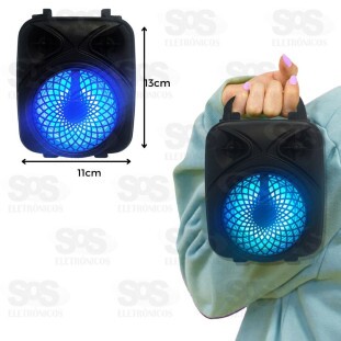 Caixa De Som 8W Bluetooth Com RGB Altomex AL-5301