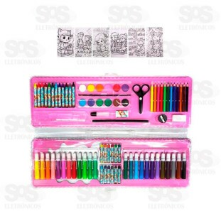 Maleta De Pintura 92 Peças Aventura Criativa Toy King TK-CR21