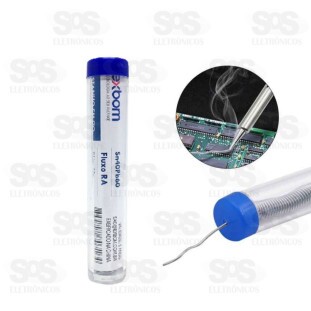 Estanho em Fio Carretel 1.5mm Com 18g Exbom EF40-P18M15