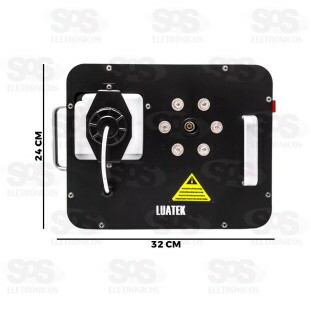 Máquina de Fumaça Com LED RGB 110V 1200W Luatek LK-Y6-1200W