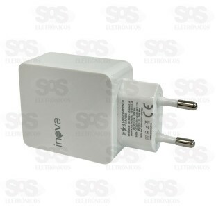 Carregador Rápido USB+TPC 40W QC 3.0 Inova CAR-3134