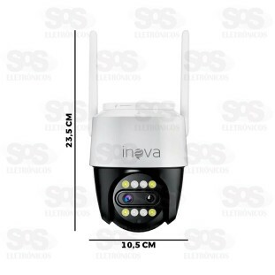 Câmera De Segurança Inteligente WiFi Inova MD-30162