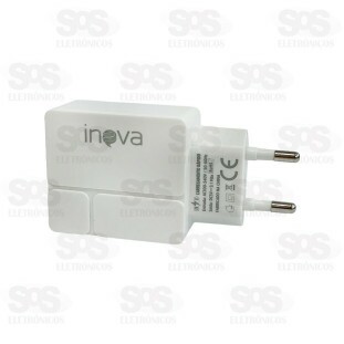 Carregador 2 USB 3.1A Com Cabo Type C Inova CAR-3235C