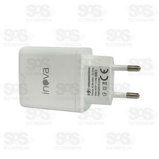Carregador 2 USB 3.1A Com Cabo Iphone Inova CAR-3297A