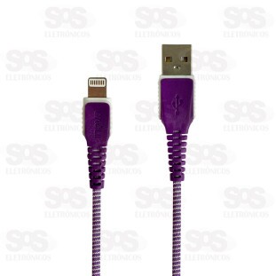 Cabo De Dados Rápido Iphone 3.4A 1 Metro Inova MD-8441