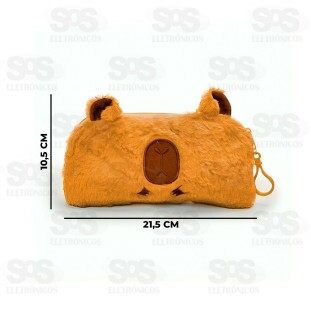 Estojo Escolar Pelúcia Capivara Polibrinq SCB111