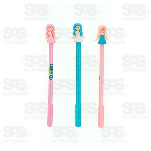 Caneta Esferográfica Divertida Boneca Polibrinq SCB45