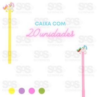 Caneta Divertida Unicórnio Caixa 20 Unidades Polibrinq SB010