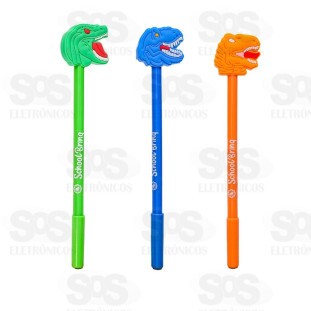 Caneta Divertida Dinossauro Caixa de 20 Unidades Polibrinq SCB154