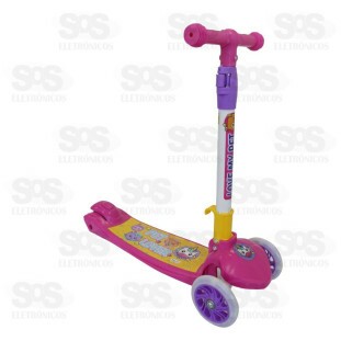 Patinete Pet Love Com Luzes Dobrável HomePlay 4297