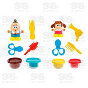Conjunto Cabeleireiro De Massinha Com forminha Toy King 7228