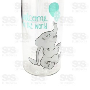 Garrafa Squeeze Infantil Plástico Com Alça 350ml Top Útil 0860