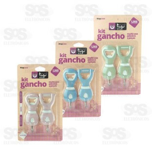 Ganchos Multiuso Adesivo 2 Unidades Top Útil TOP0790
