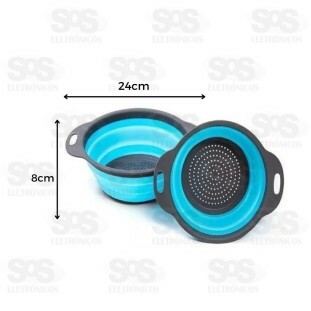 Escorredor Retrátil Silicone 24X8Cm Top ùtil TOP0682