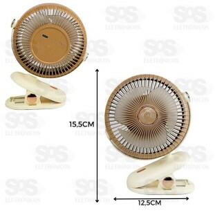 Mini Ventilador Grampo Recarregável B-Max BM-F1083