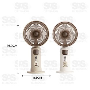 Mini Ventilador Bear Recarregável B-Max BM-F1084