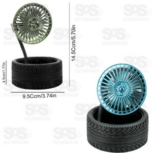 Mini Ventilador Pneu Recarregável B-Max BM-F1086