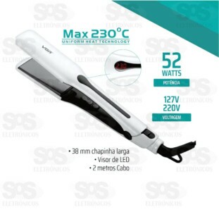 Chapinha De Cabelo Com Painel Bivolt Voyager V-556