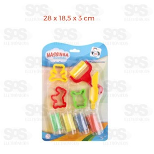 Conjunto Massinha De Modelar 9 peças Pica-Pau 4283